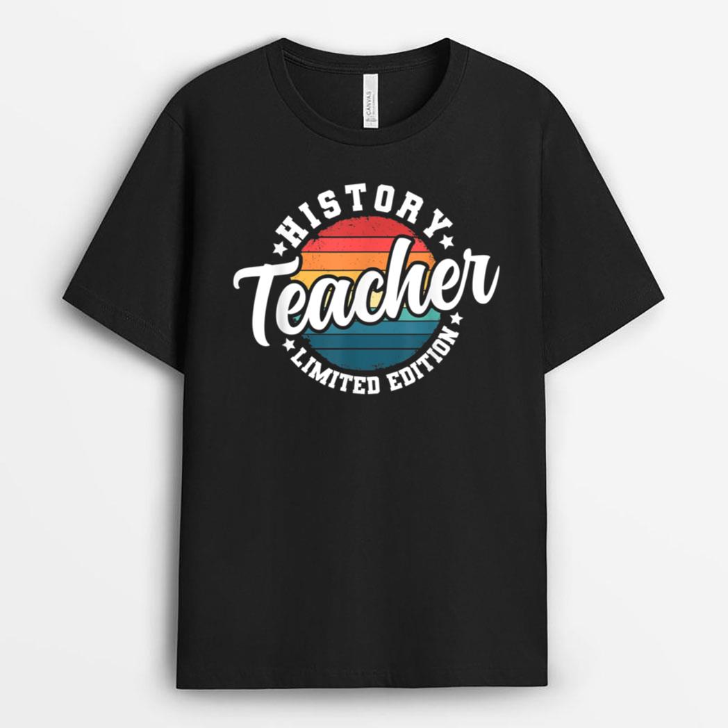Funny Title Profession Vintage History Teacher T-Shirt