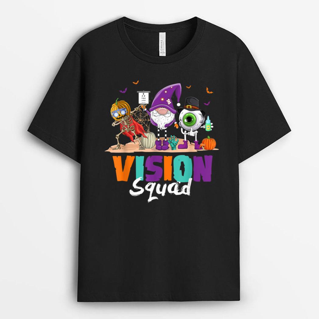 Funny Vision Squad Optometry Optometrist Witch Halloween T-Shirt