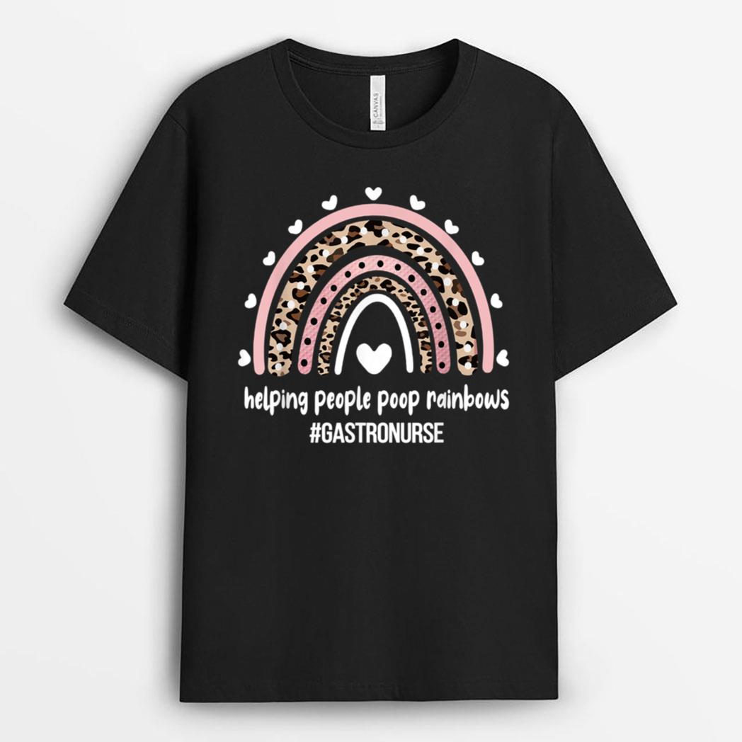 Gastro Nurse Rainbow Gastroenterology Nurse Endoscopy Nurse T-Shirt