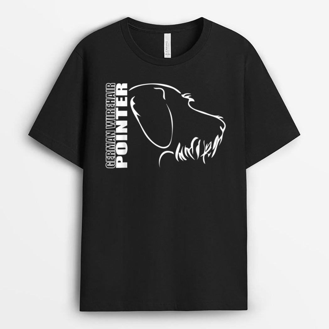 GERMAN WIREHAIR POINTER Profile Dog Fun T-Shirt