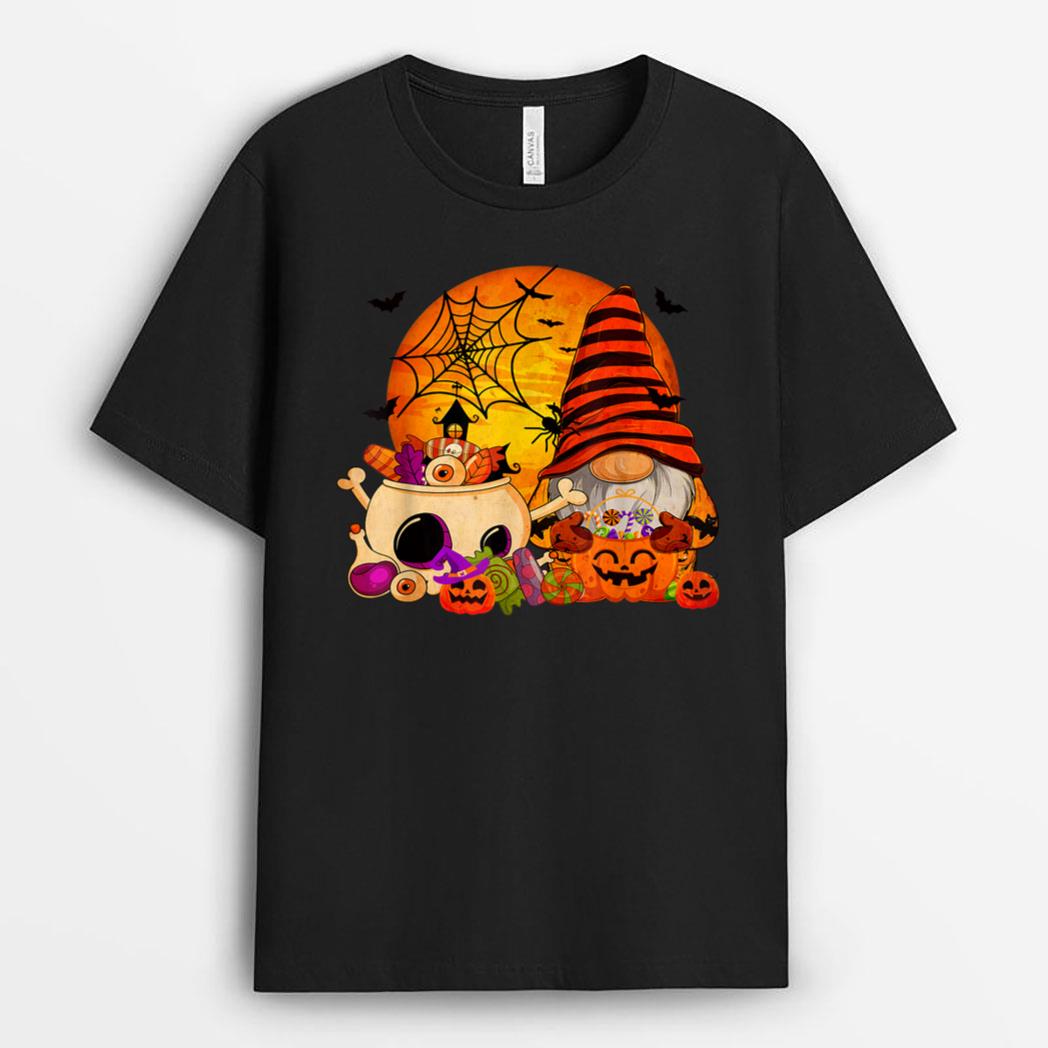 Gnome Witch Halloween Costume Pumpkin Autumn Fall Holiday Ver 3 T-Shirt