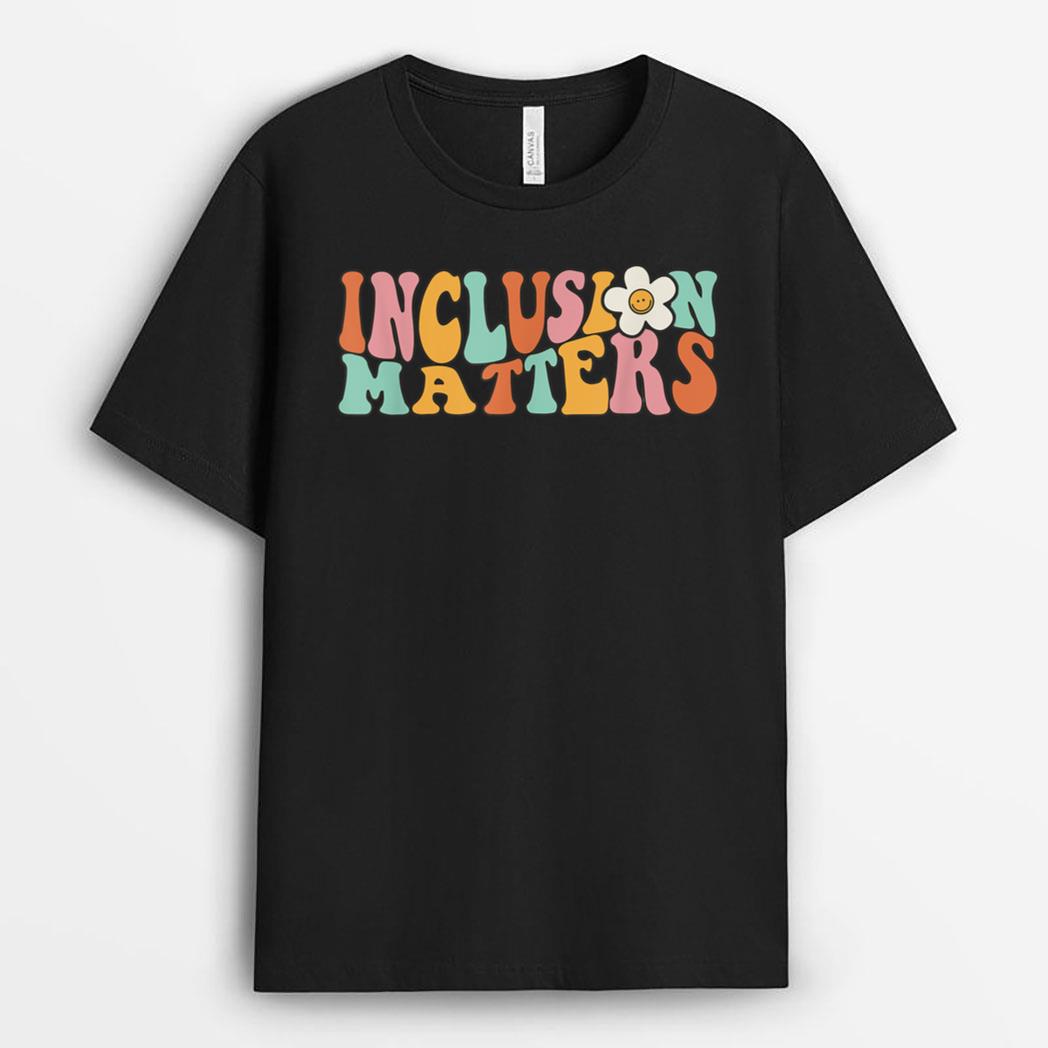 Gnoovy Vintage Inclusion Matters Special Education Teacher T-Shirt
