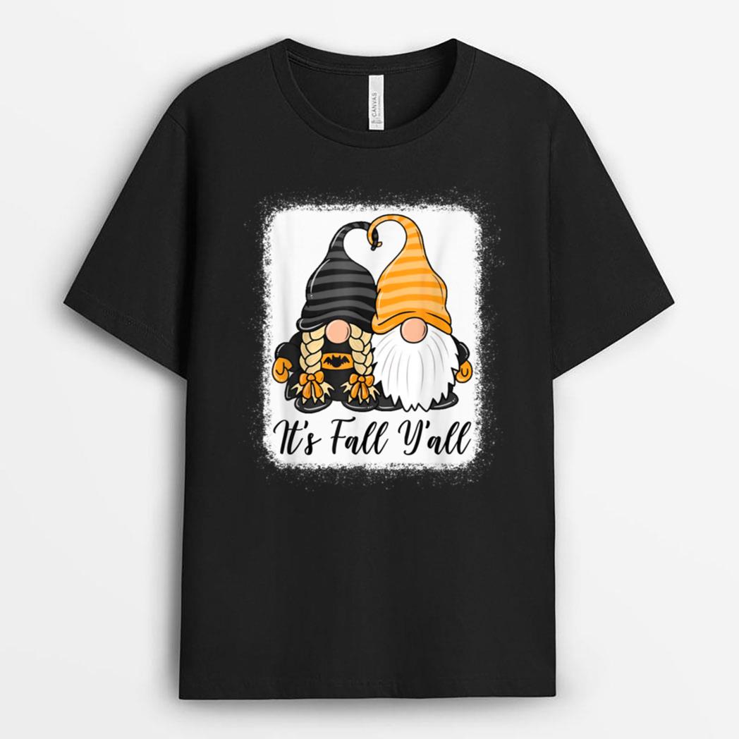 Great Novelty Gnome Halloween Funny Its Fall You All Sayings T-Shirt
