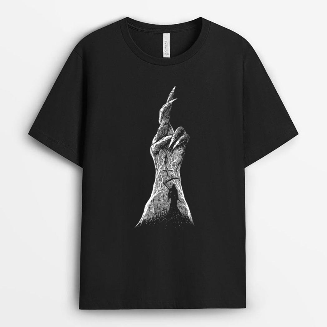 Grim Reaper Tshirt, Spooky Halloween Shirt, Creepy Halloween T-Shirt