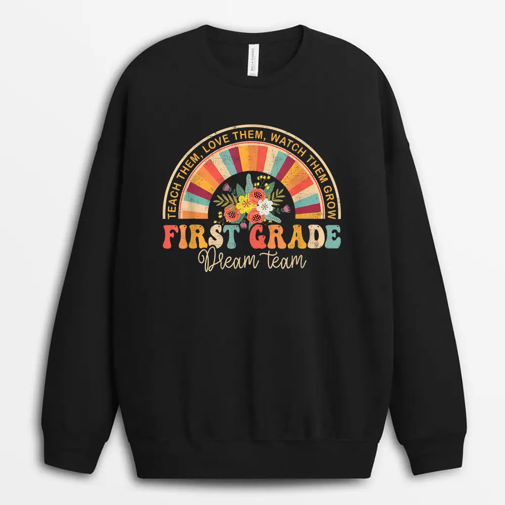 Groovy Behavior Interventionist Back To School Sweatshirt - Black