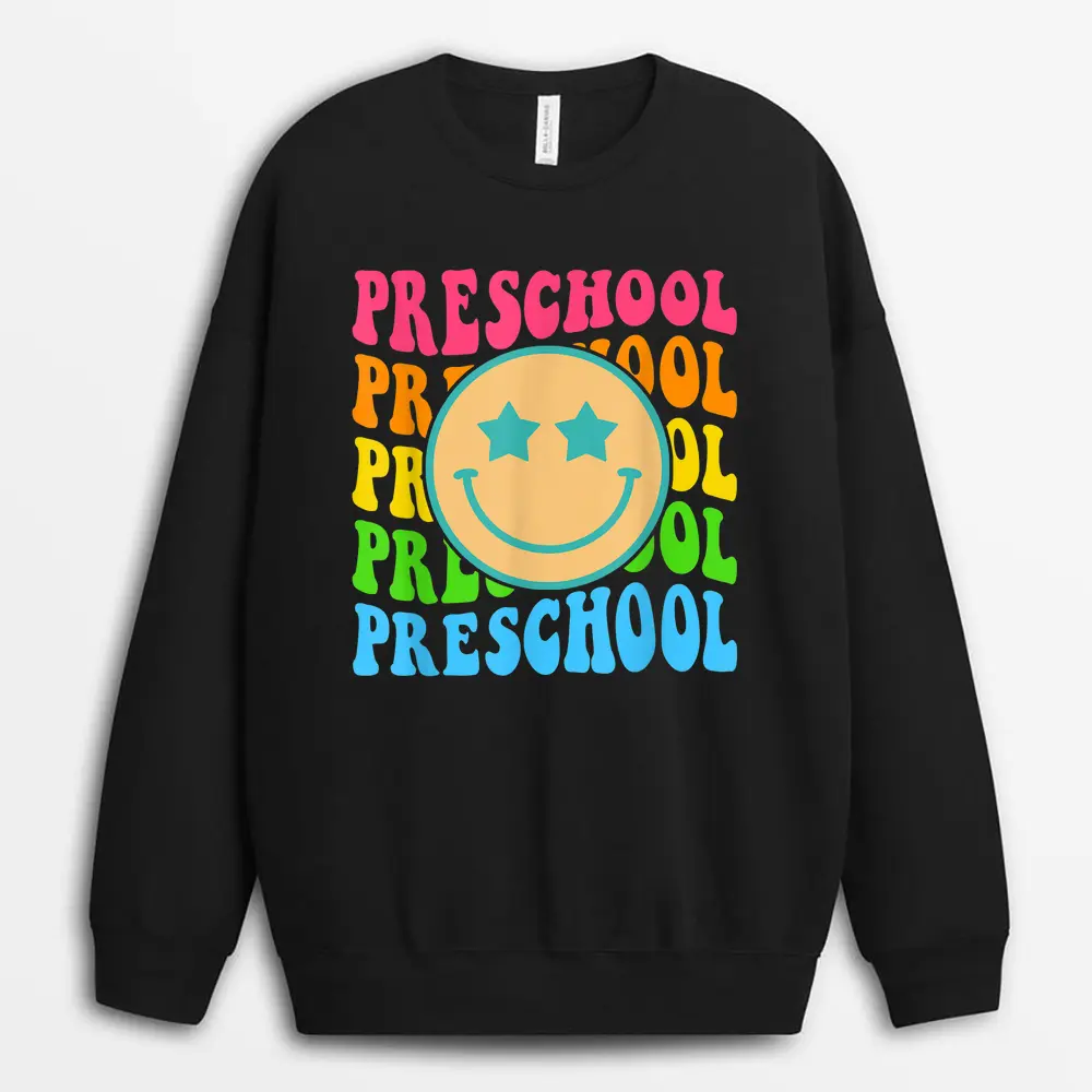 Groovy Happy International Dot Day Polka Dot Teacher Sweatshirt - Black