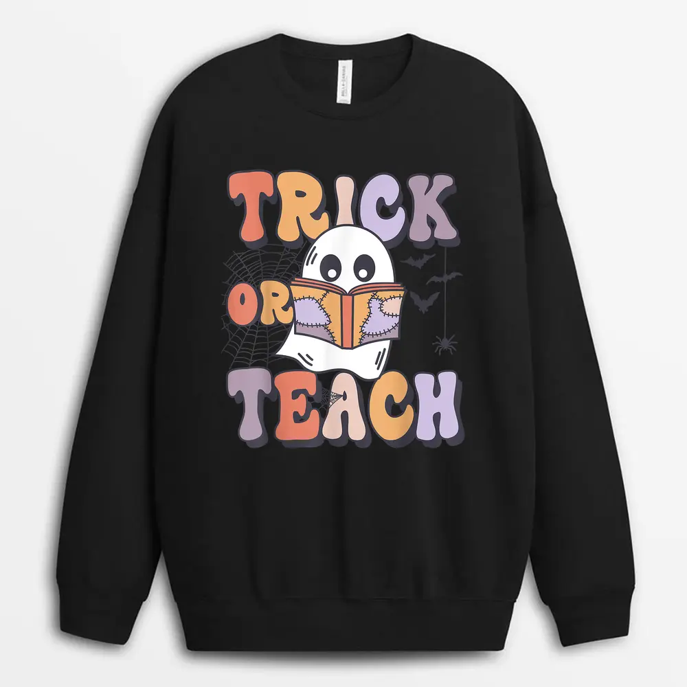 Groovy It's A Good Day To Teach Future Artists Art Teacher Sweatshirt - Black