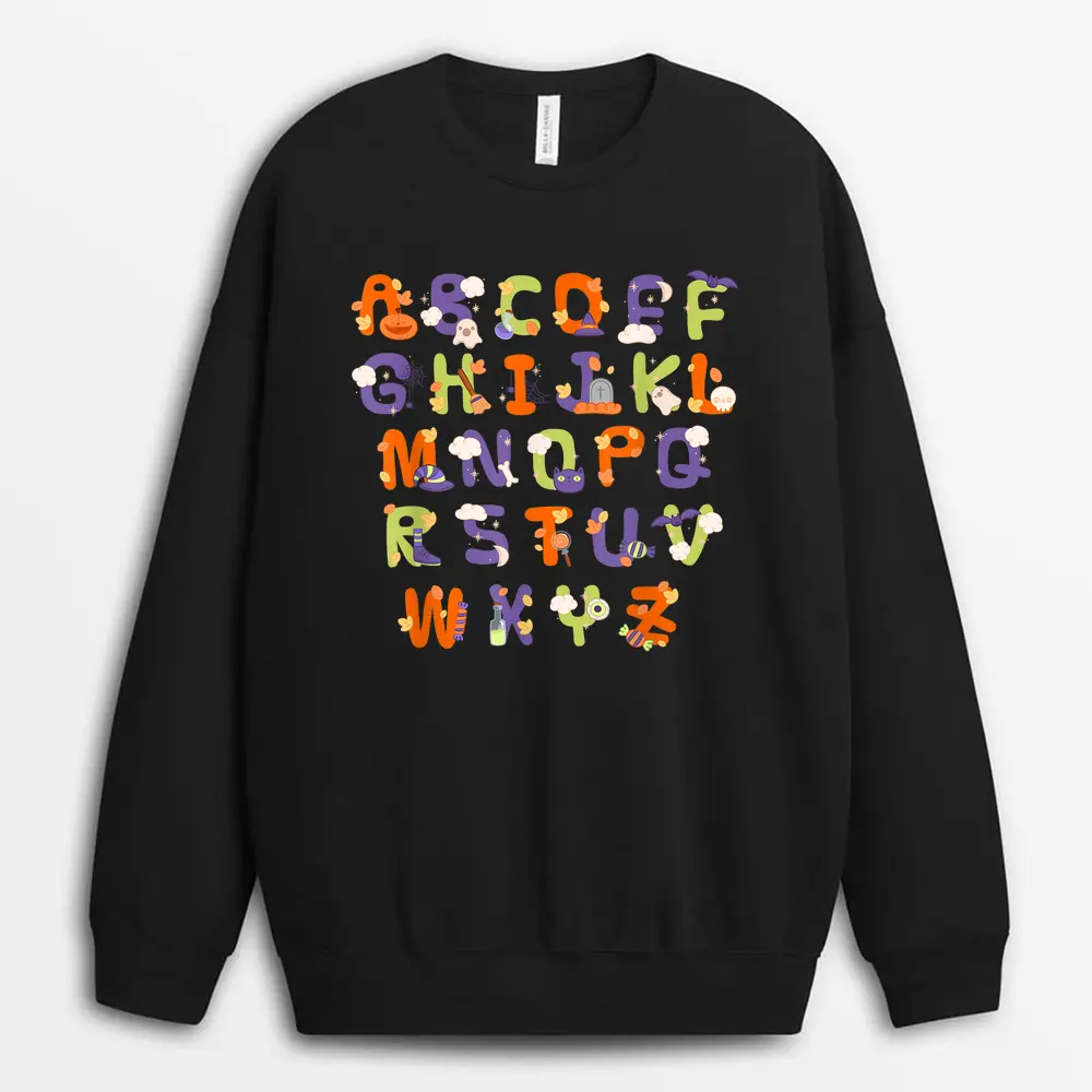 Groovy Wildflower Special Education Teacher Back To School Sweatshirt - Black
