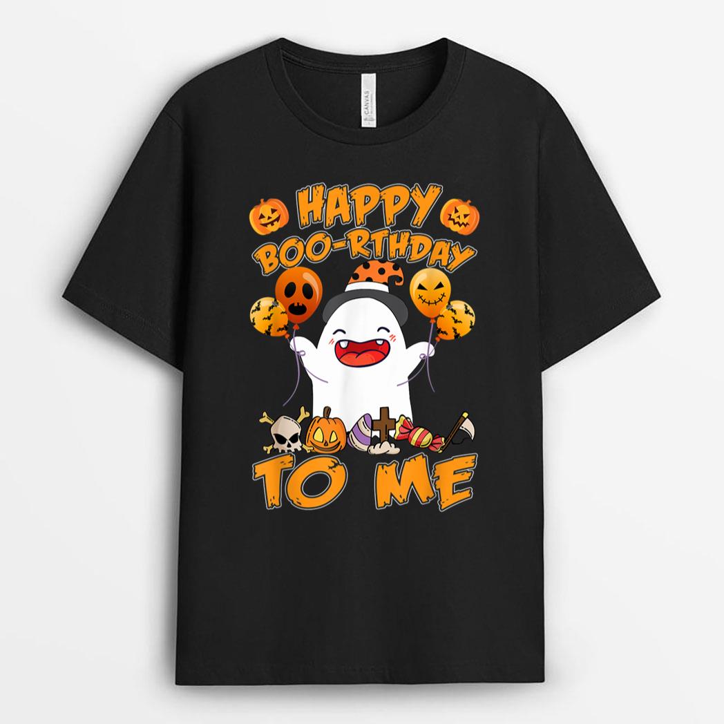 Halloween Birthday Happy Boo-rthday To me Pumpkin Party T-Shirt
