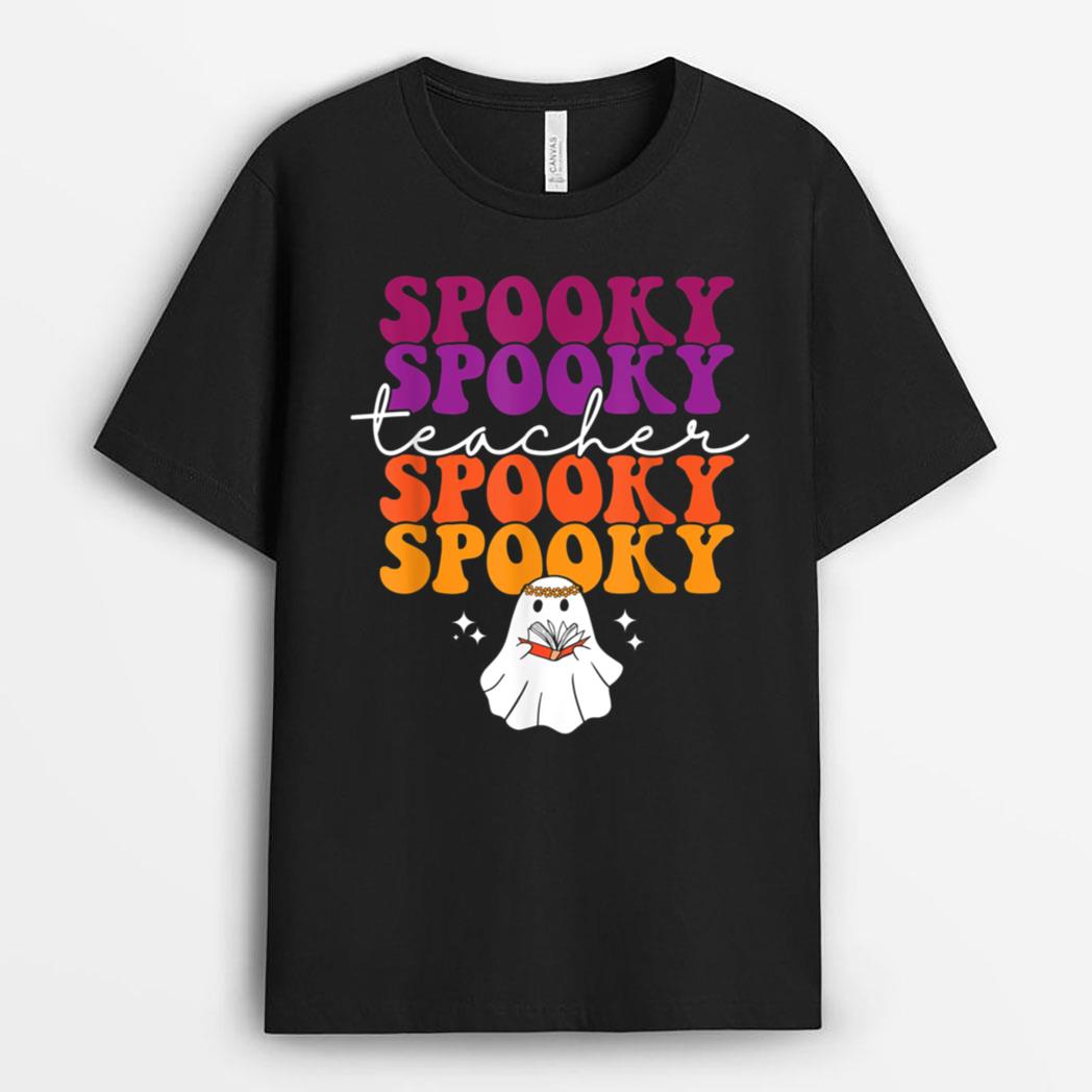 Halloween Costume Funny Spooky Season Retro Teacher Ver 2 T-Shirt
