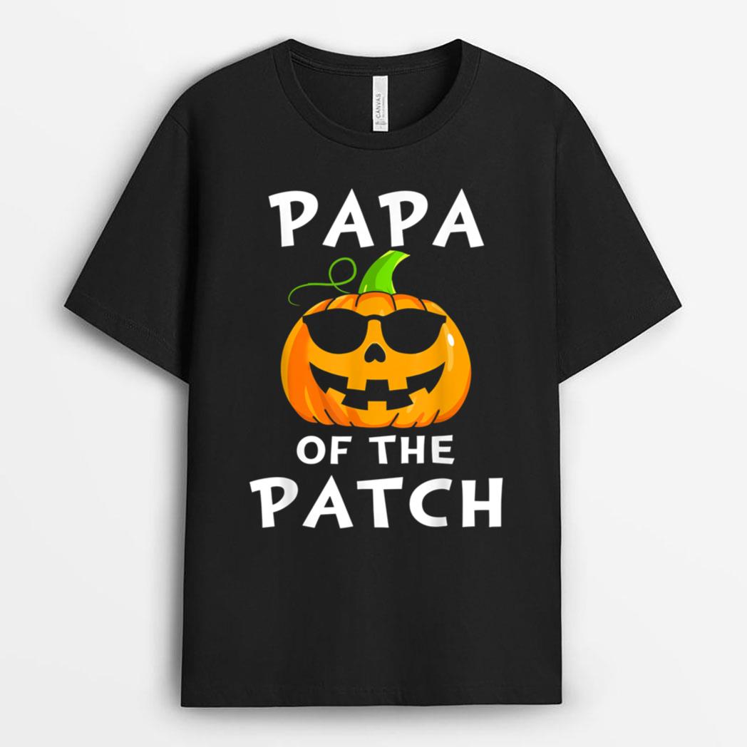 Halloween Family Matching , Pumpkin Papa Of The Patch T-Shirt