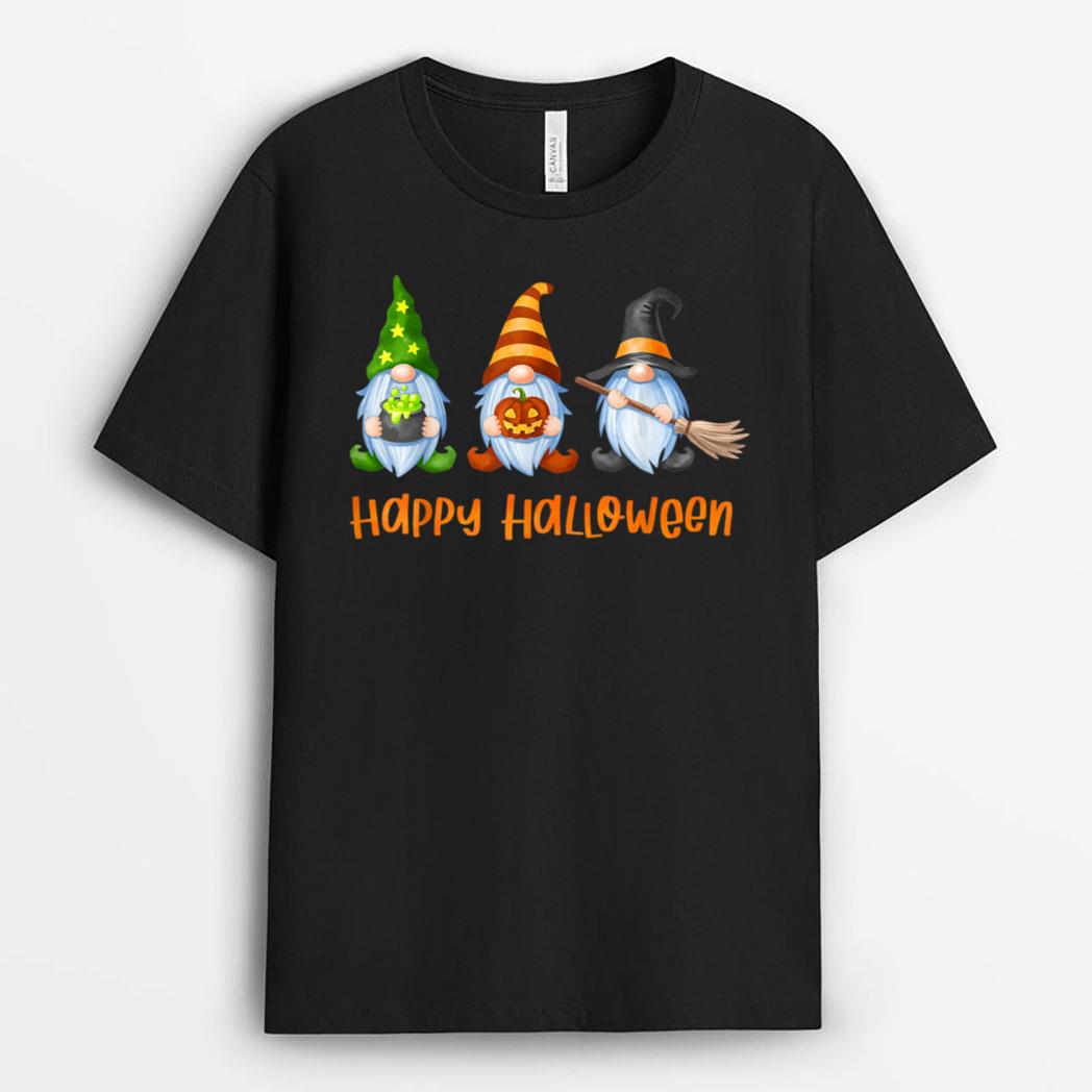 Halloween Gnomes Cute Autumn Pumpkin Fall Holiday Ver 1 T-Shirt