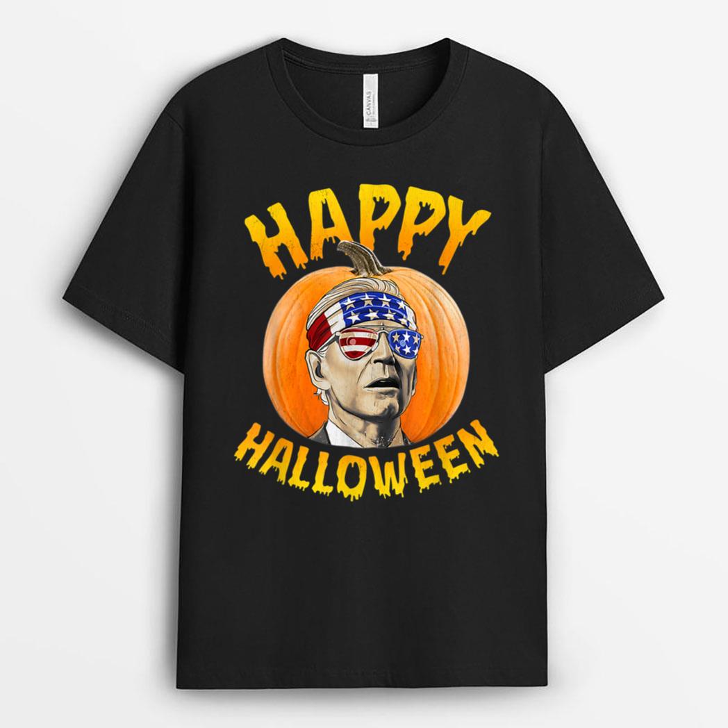Halloween Happy 4th Of July Confused Funny Anti Joe Biden T-Shirt