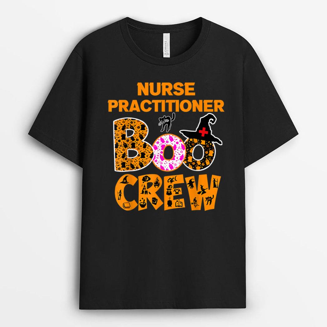 Halloween Nurse Practitioner Boo Crew,Nurse Halloween T-Shirt