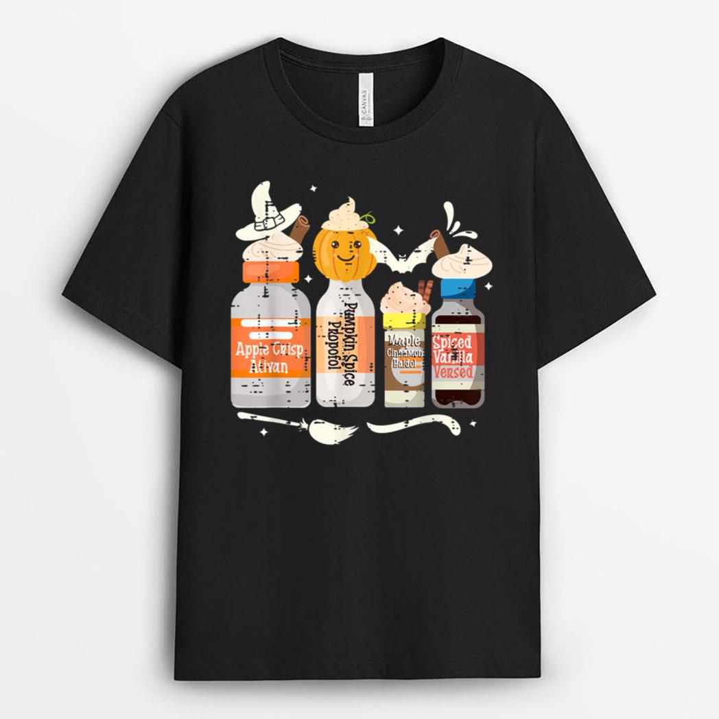 Halloween Nurse Tee Crna Pacu ER ED ICU Cricital Care Maple T-Shirt