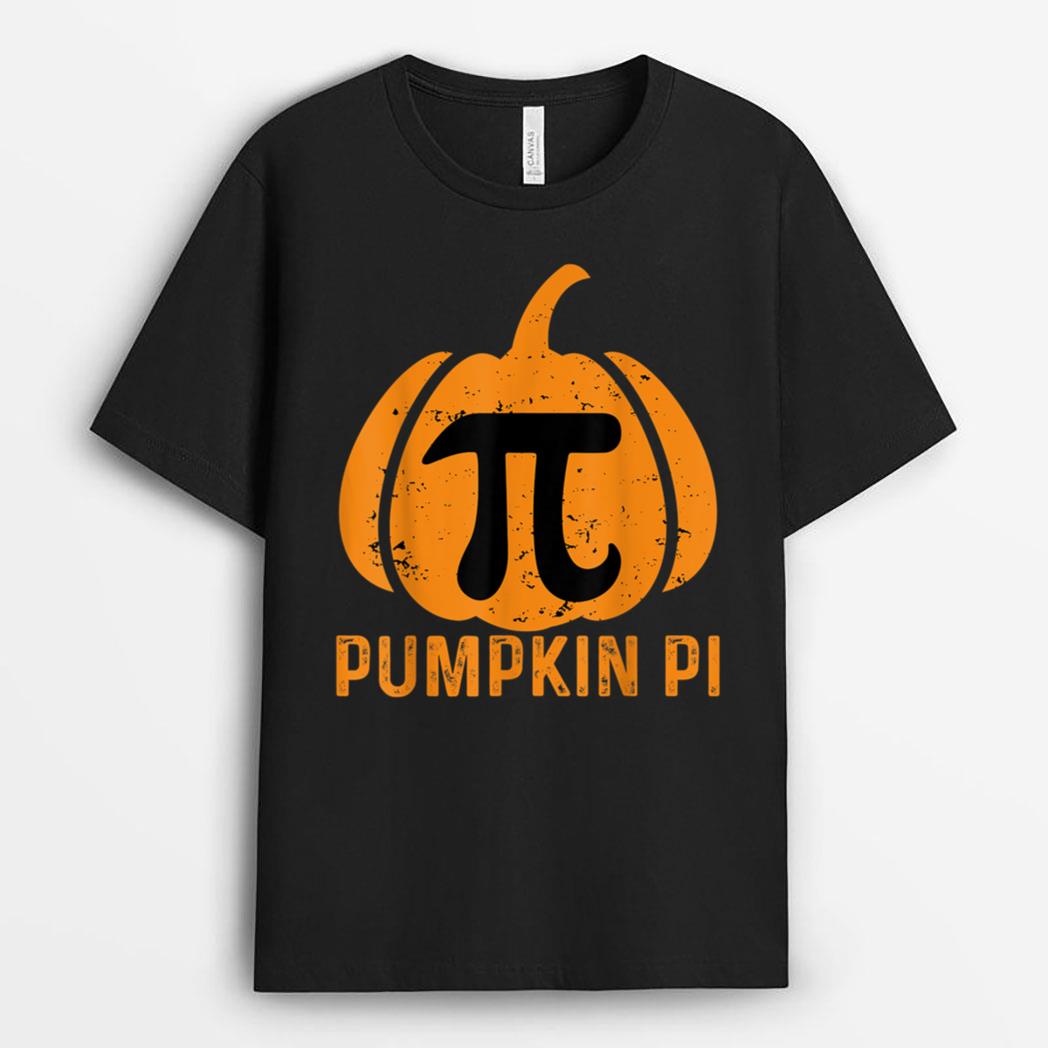 Halloween Pumpkin Pie Math Halloween Thanksgiving Pi Day T-Shirt
