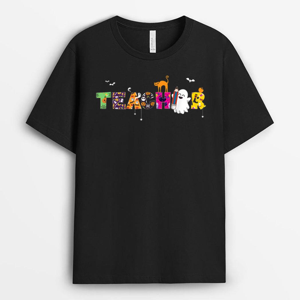 Halloween Teacher for Women Halloween Teaching T-Shirt