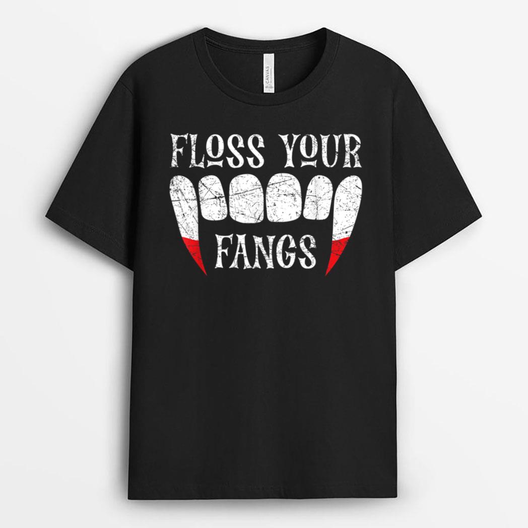 Halloween Vampire Fangs Dental Technician Halloween Dentist T-Shirt