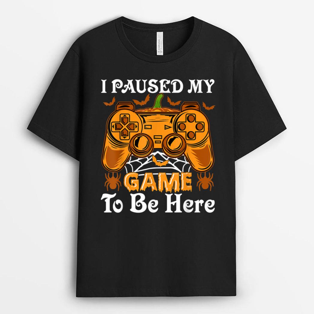 HALLOWEEN VIDEO GAMER Pumpkin Jack O Lantern Boys Men Kids Ver 1 T-Shirt