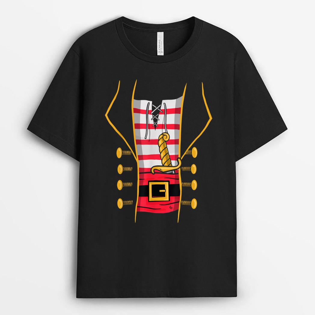 Halloween Xmas Lazy Costume Pirate T-Shirt