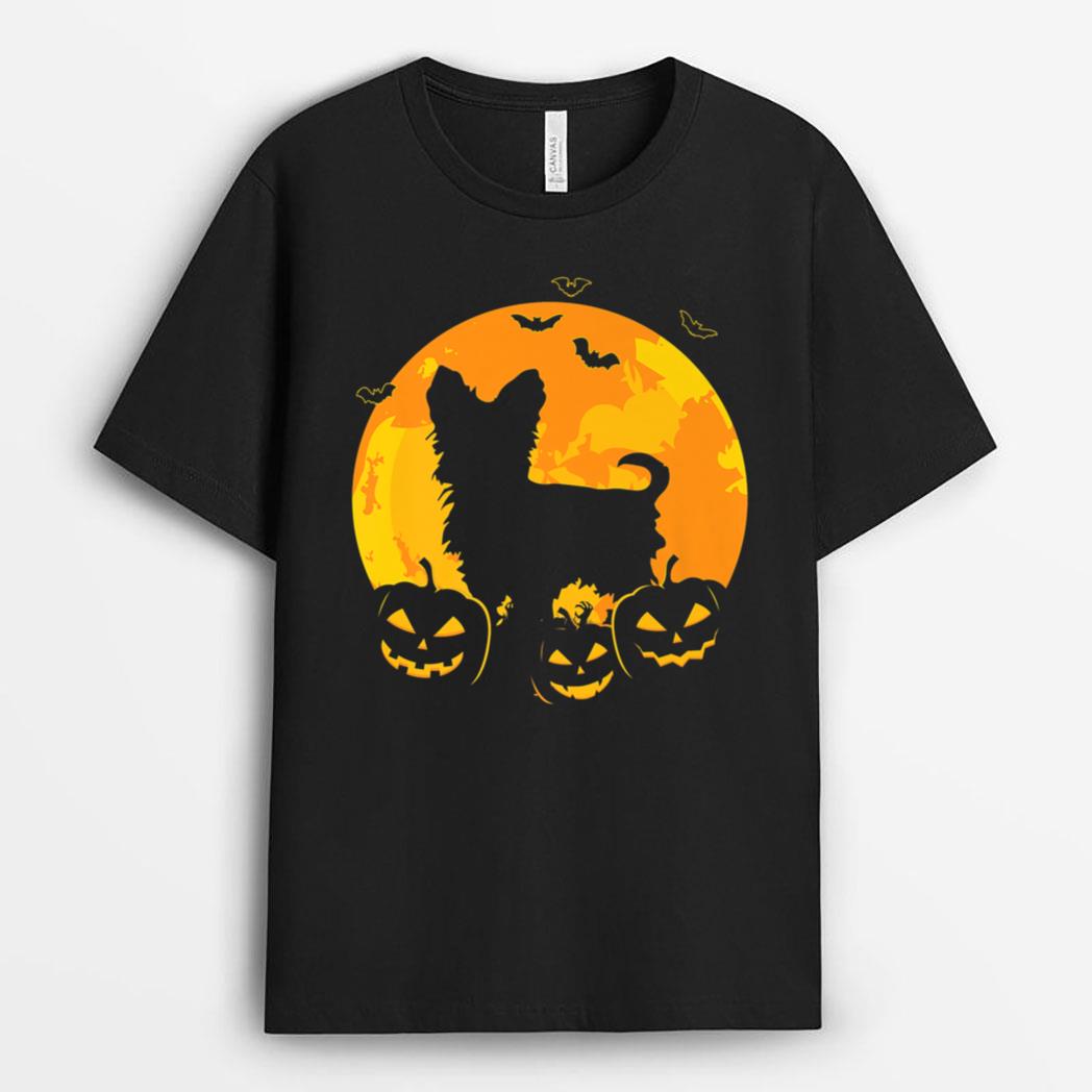 Halloween Yorkshire Terrier Jack O Lantern Dog Pumpkin Funny T-Shirt