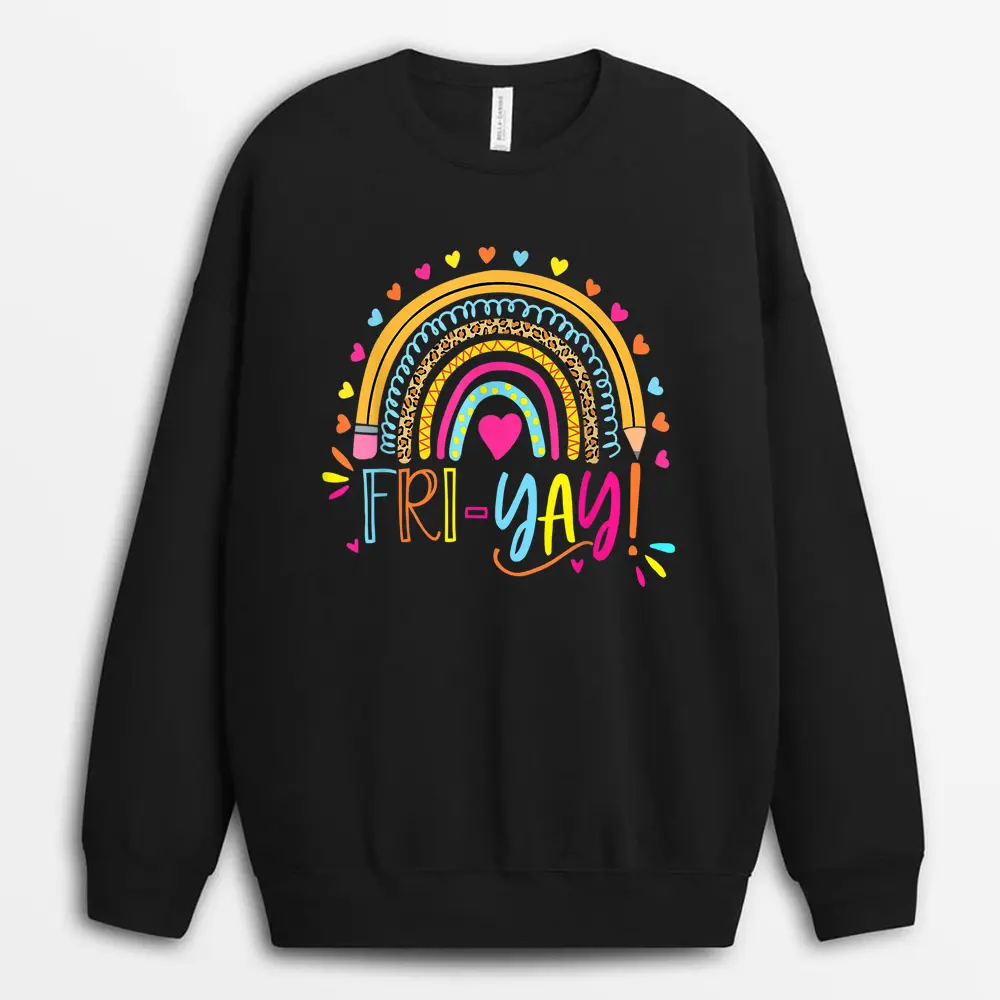 Happy First Day Pre-K Team Teacher Kids 60s 70s Hippie Retro Sweatshirt - Black