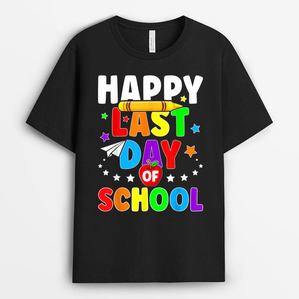 Happy Last Day Of School  Graduation Teacher Students T-Shirt