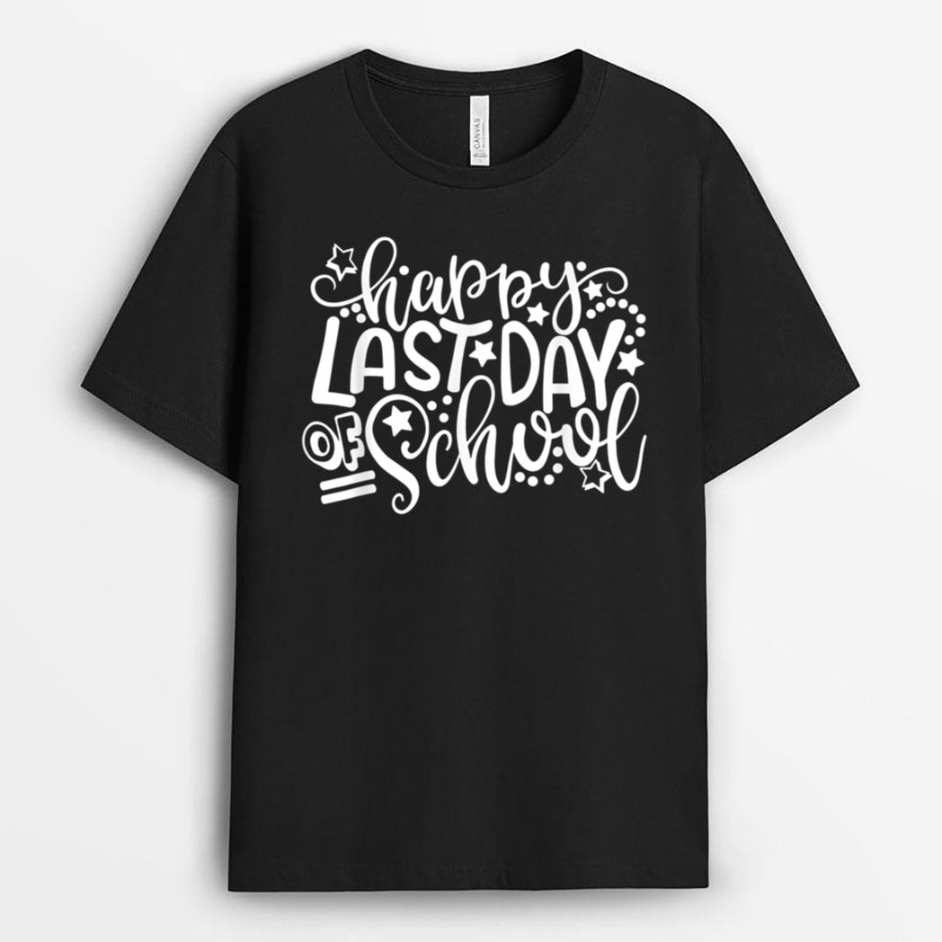 Happy Last Day Of School Teacher Student Graduation Kids T-Shirt