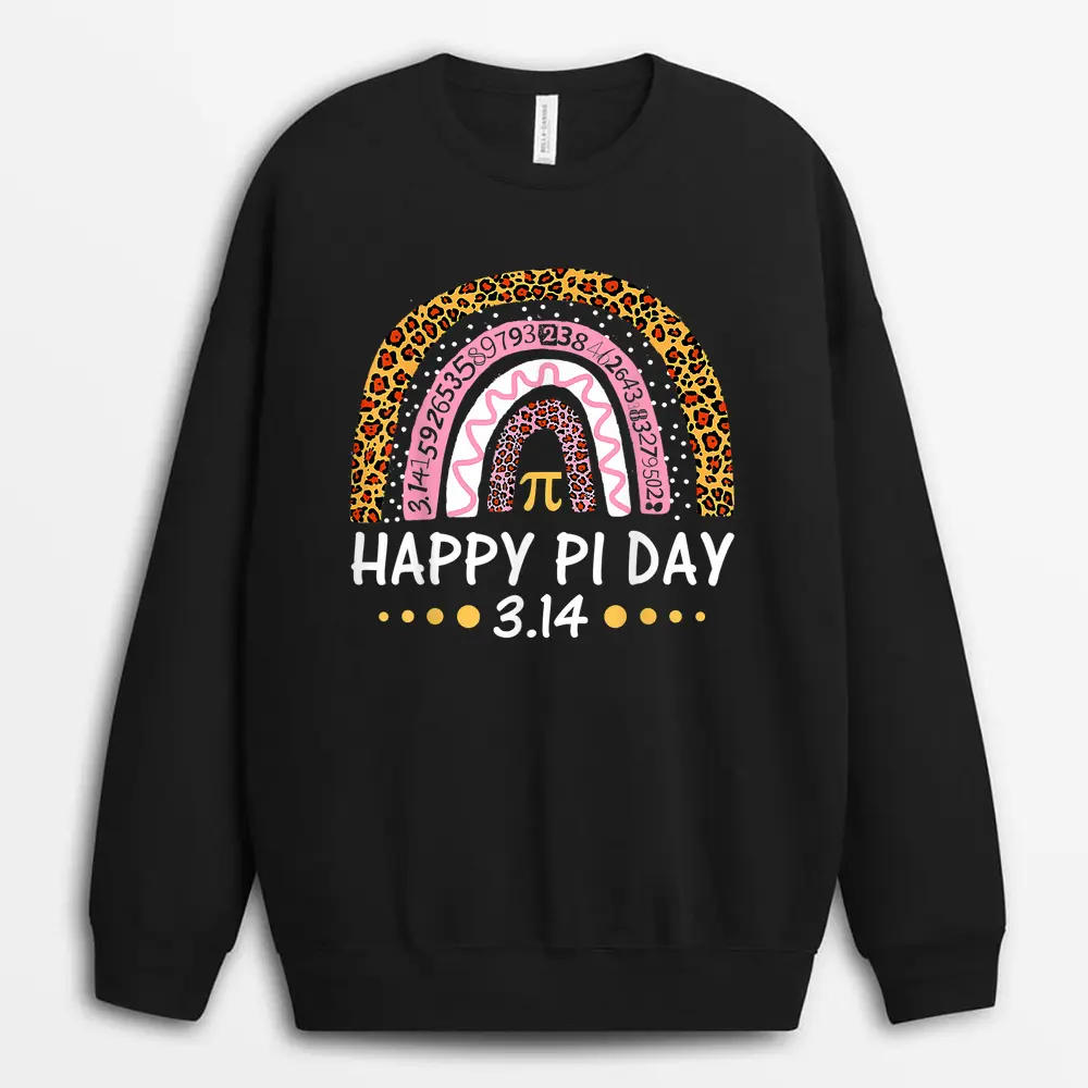 Hello 3rd Grade Teacher Student Back To School Boho Rainbow Sweatshirt - Black