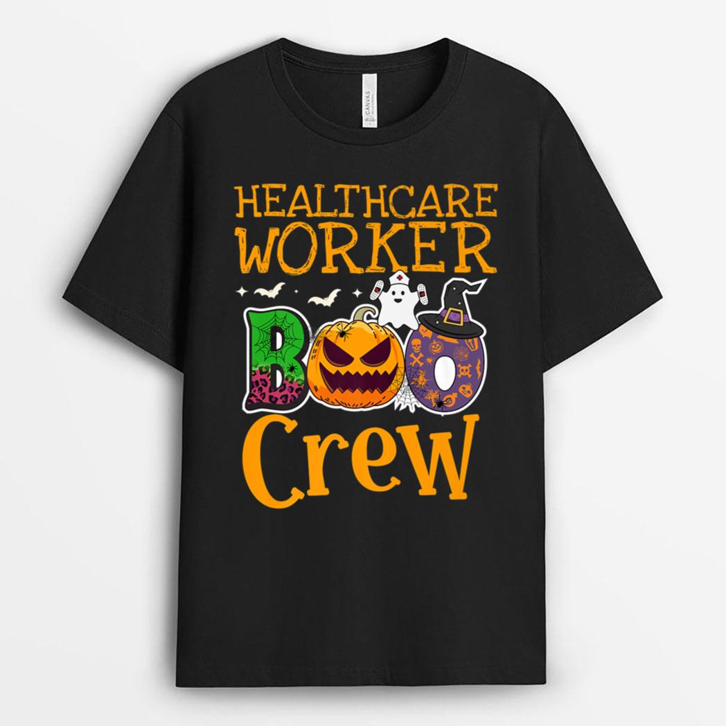 Healthcare Worker Boo Crew Healthcare Worker Halloween party T-Shirt