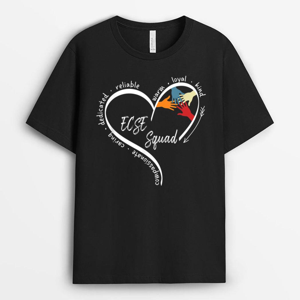 Heart Special Education ECSE Teacher Back To School T-Shirt