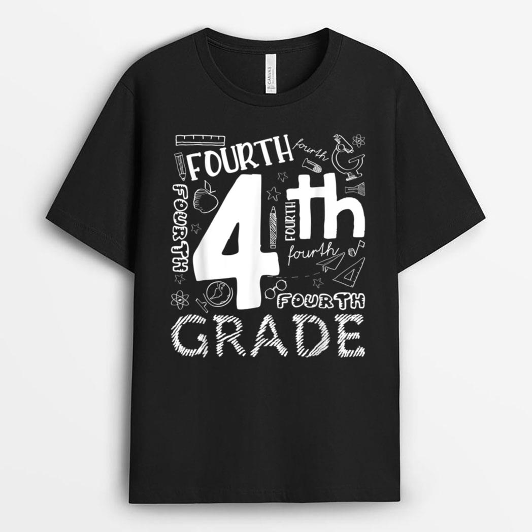 Hello 4th Grade Teacher Boys and Team Fourth Grade Girls T-Shirt