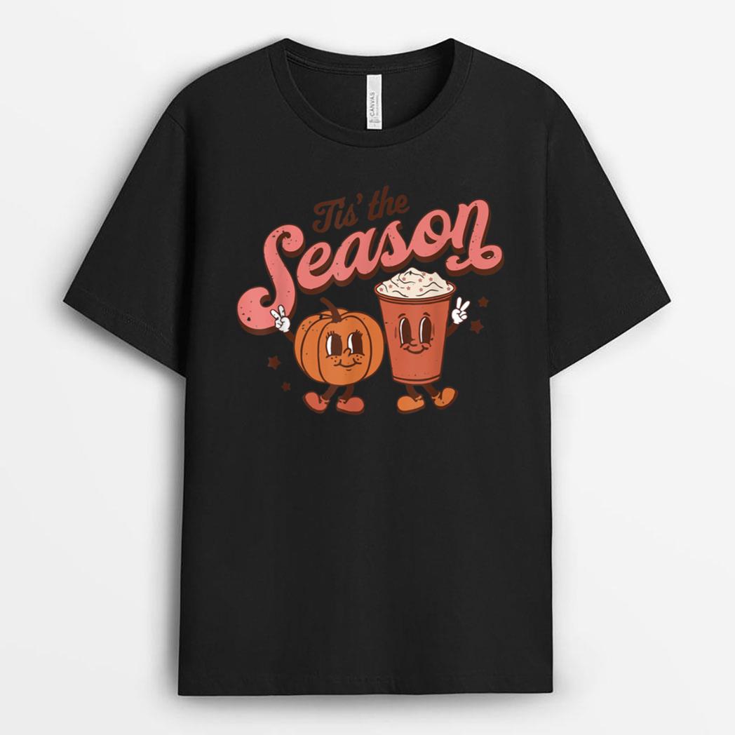 Hello Fall Season Autumn Pumpkin Tis's The Season Fall Vibes T-Shirt