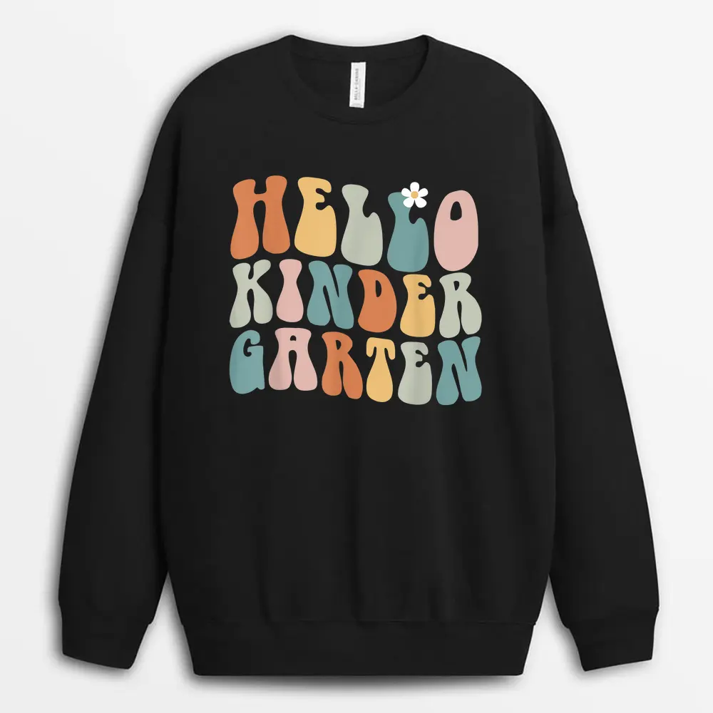 Hello 4th Grade Teacher Boys And Team Fourth Grade Girls Sweatshirt - Black