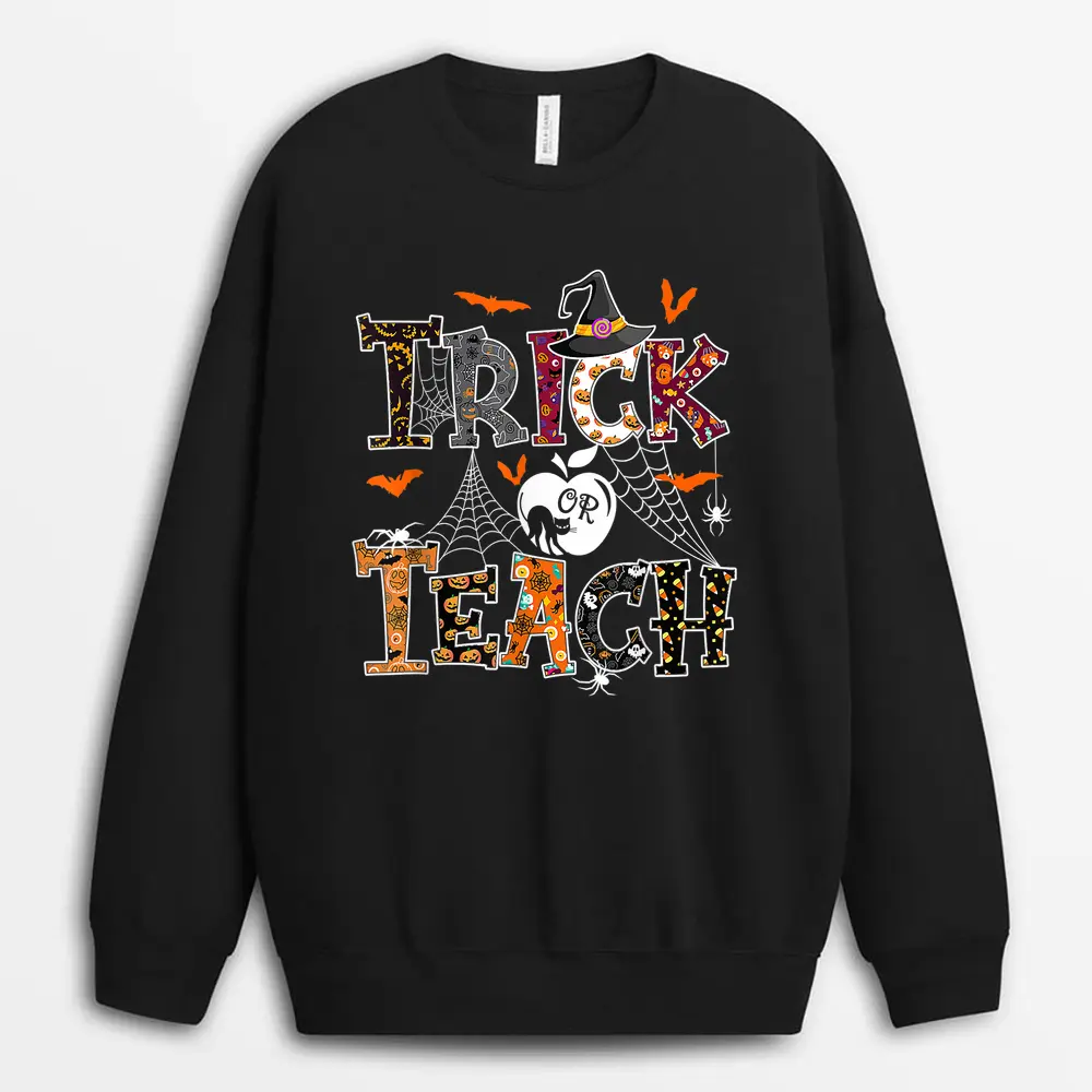 Howdy 6th Grade Teachers Kids Cowboy Cowgirl Back To School Sweatshirt - Black