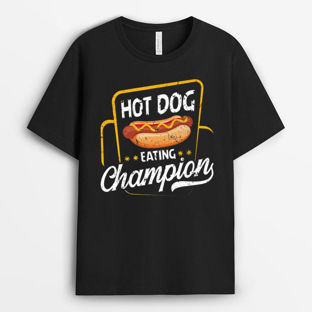 Hot Dog Eating Champion Summer Eating Contest Festival T-Shirt