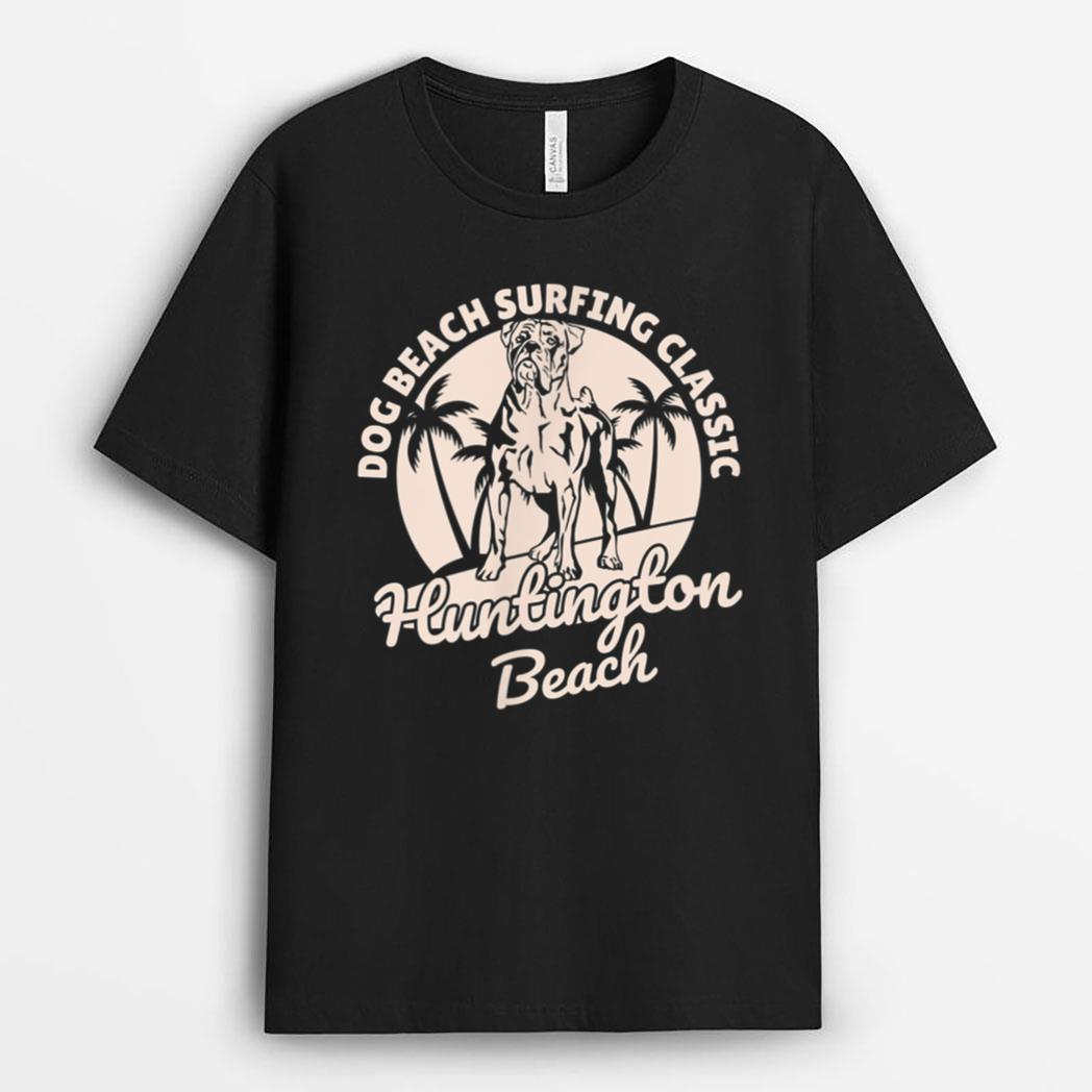 Huntington Dog Beach California CA Surf T-Shirt