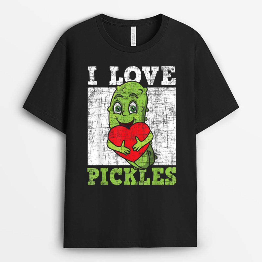 I Love Pickles - Pickle Vegan Lover Vegetarian Vegetable T-Shirt