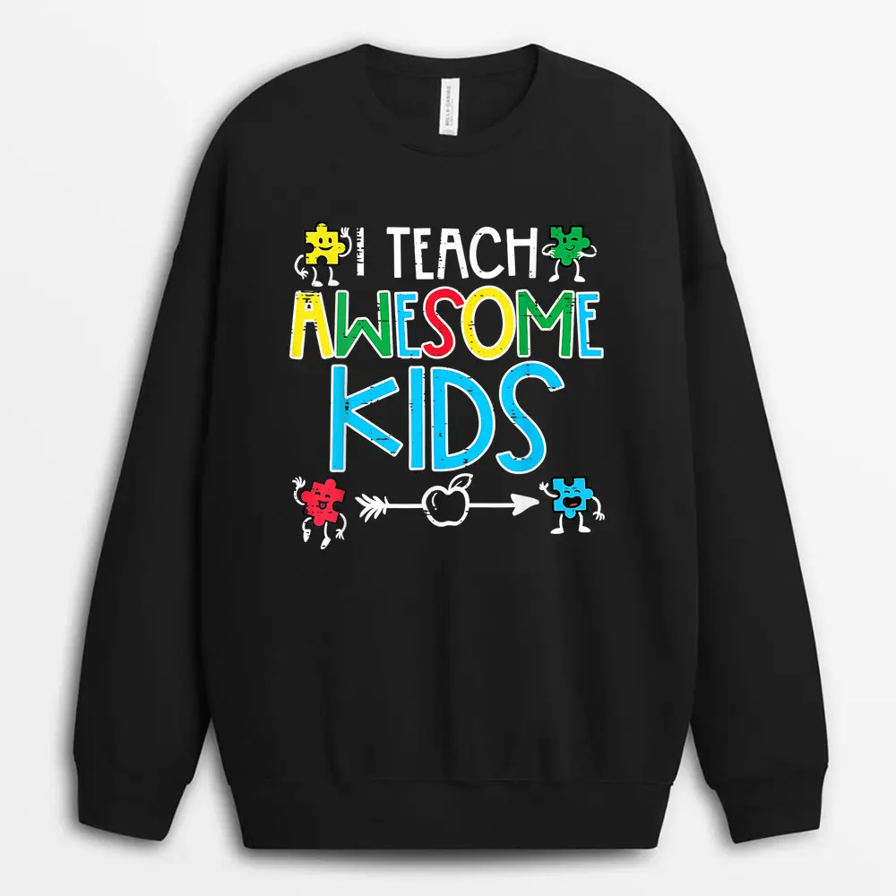 I Teach English Because Math Teachers Need Heroes Too Sweatshirt - Black