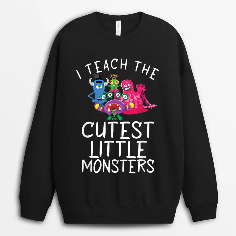 I Teach Future Super Heroes Tee Gift Teaching Mother Day Sweatshirt - Black