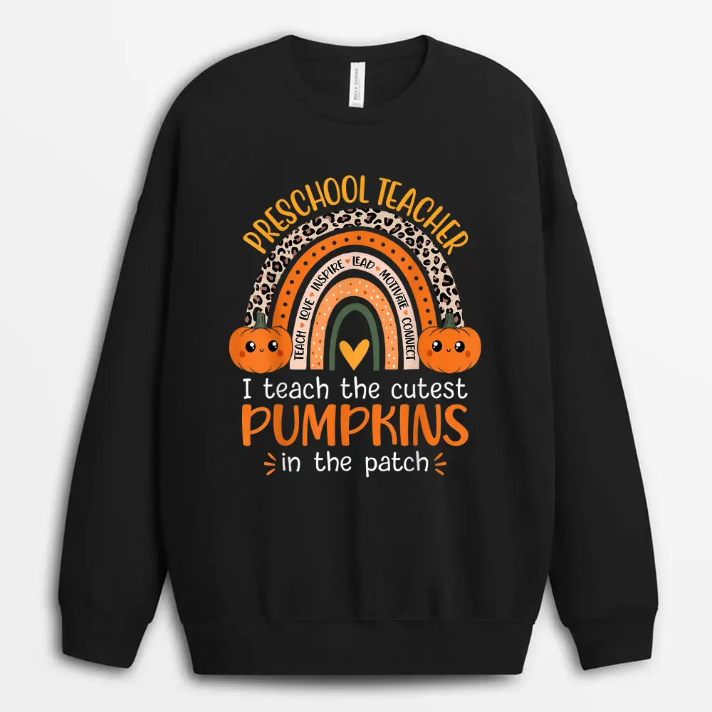 I Teach Tiny Humans About Jesus Teacher Appreciation Bible Sweatshirt - Black