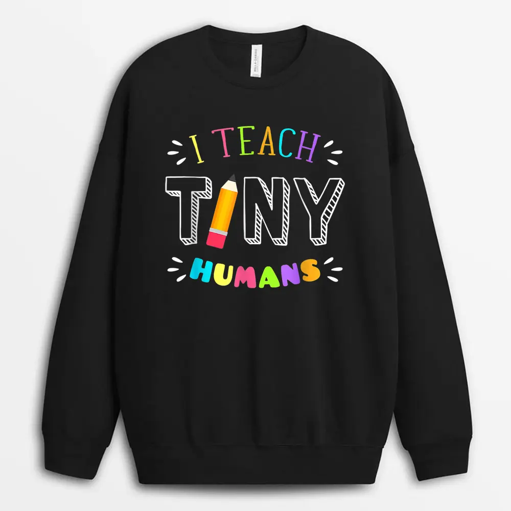 I Wear Pink For My Kindergarten Teacher Breast Cancer Sweatshirt - Black
