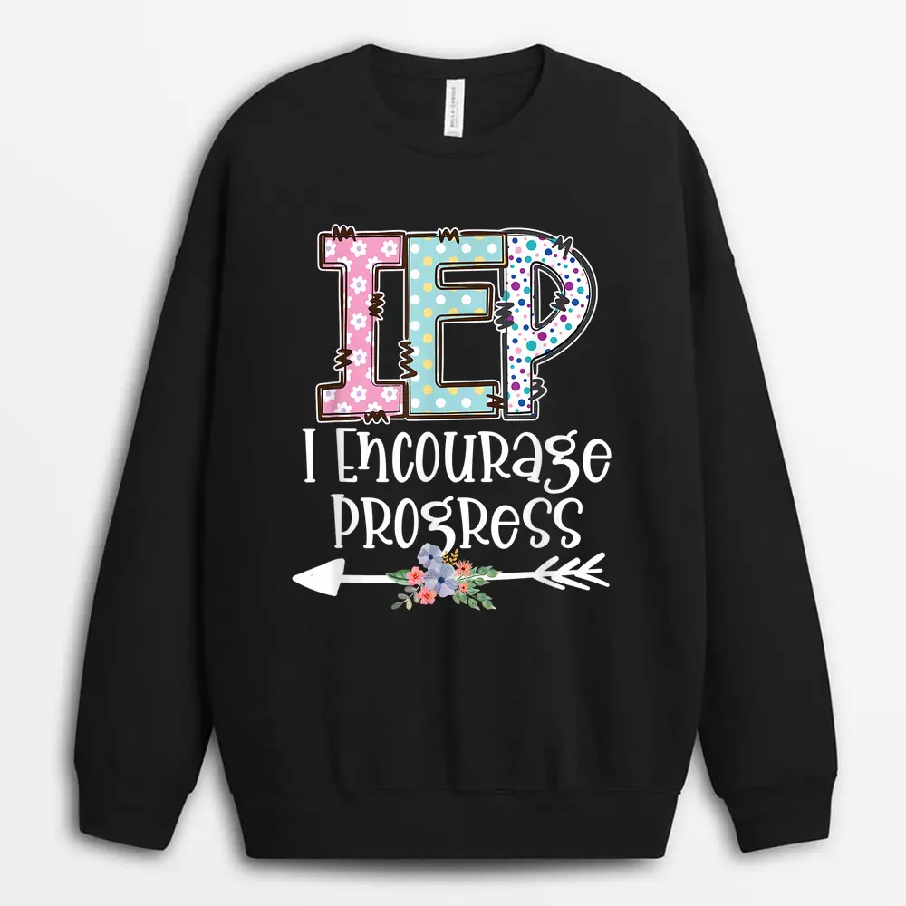 I Wear Pink For My Kindergarten Teacher Breast Cancer Sweatshirt - Black