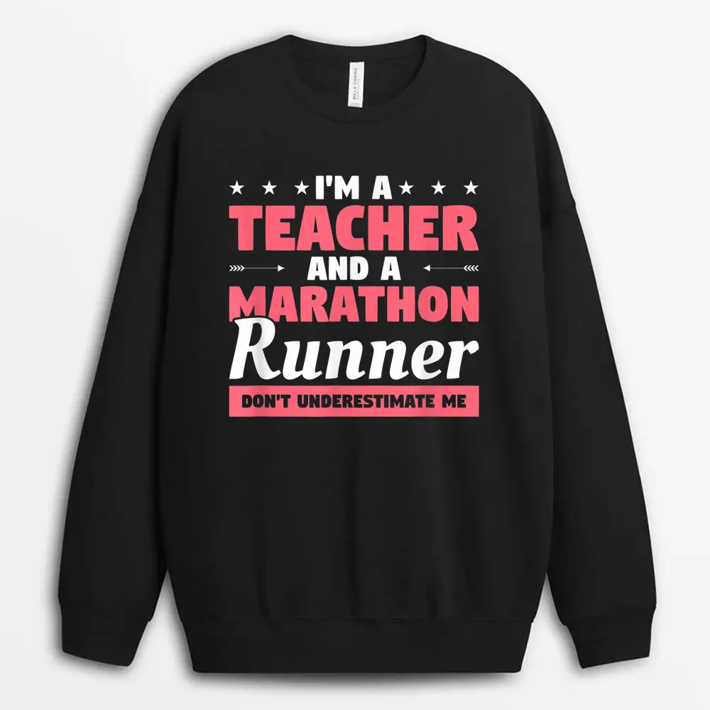 I'm A Proud Mom Of A Freaking Awesome Teacher Mother's Day Sweatshirt - Black