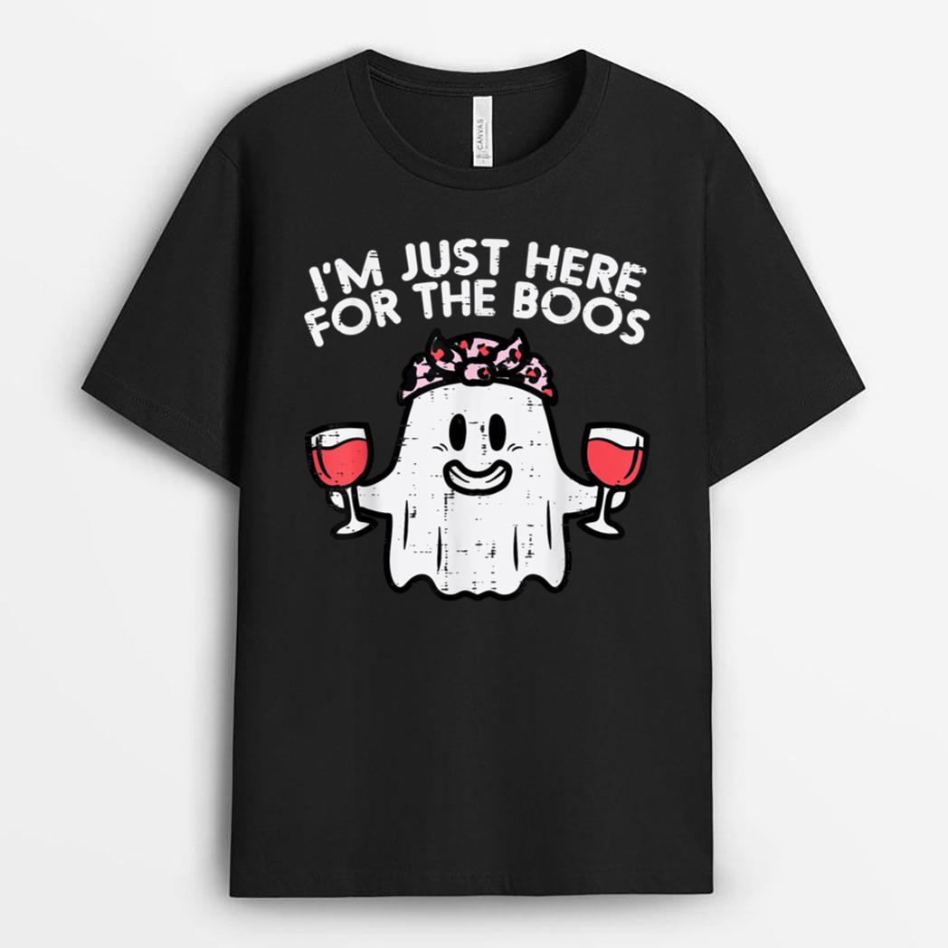 I'm Just Here For The Boos Funny Halloween Costume T-Shirt