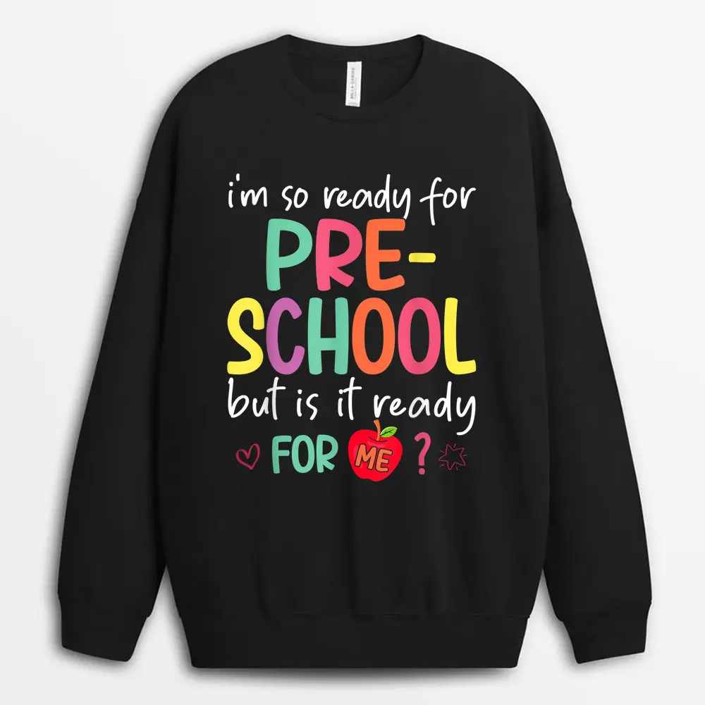 I'm Ready To Crush 3rd Grade Back To School Unicorn Girls Sweatshirt - Black