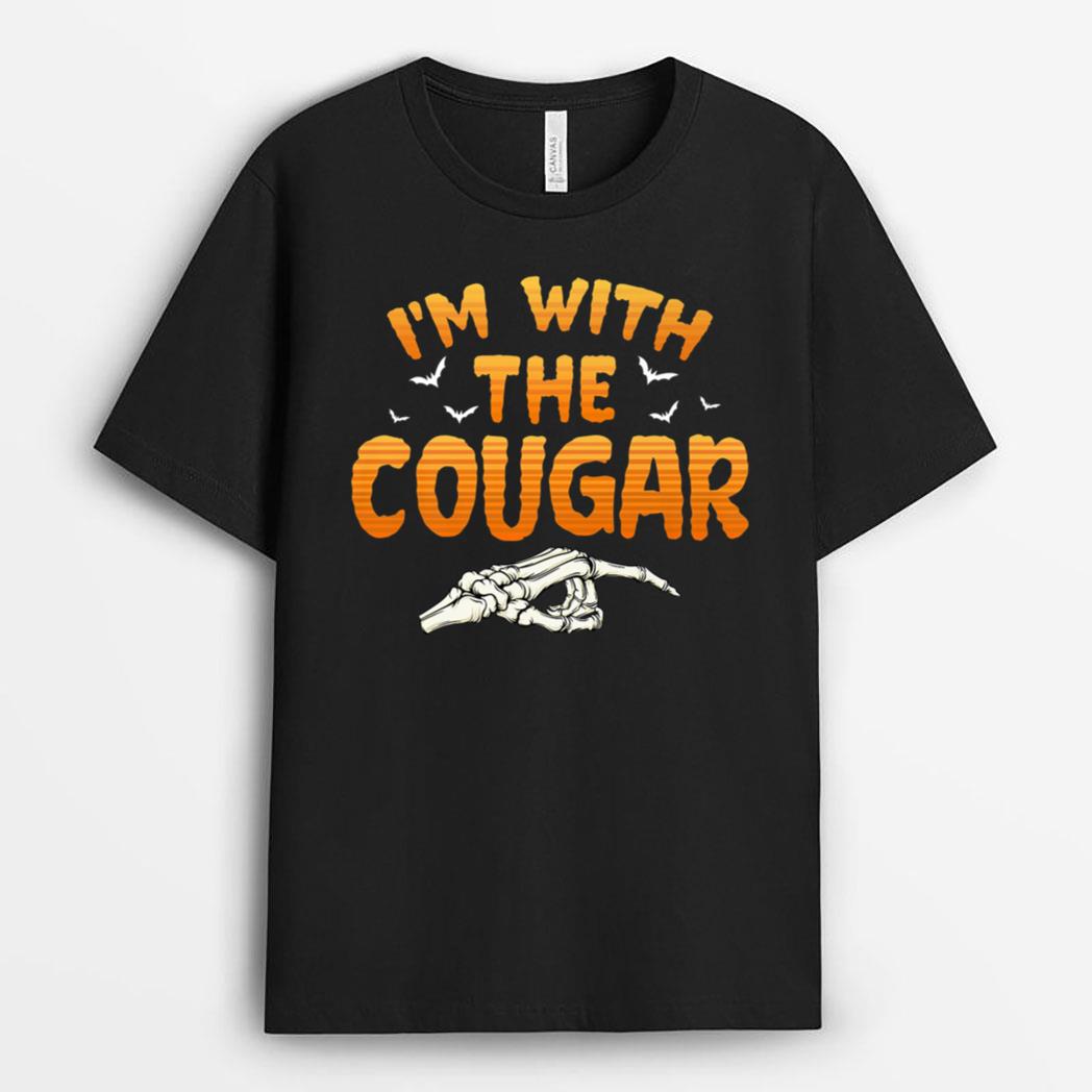 I'm With The Cougar Halloween Couples Costume T-Shirt