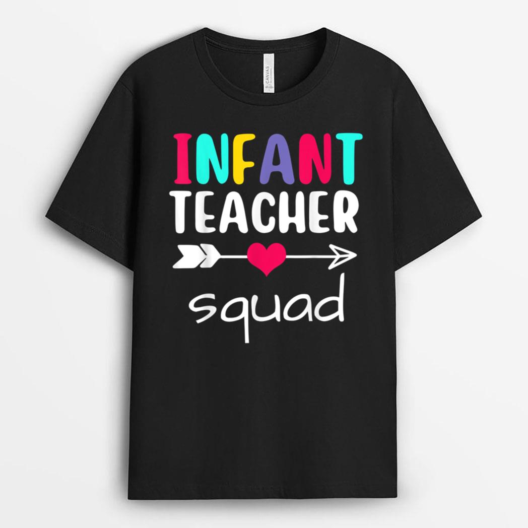 Infant Teacher Squad Matching Funny Back To School First Day T-Shirt