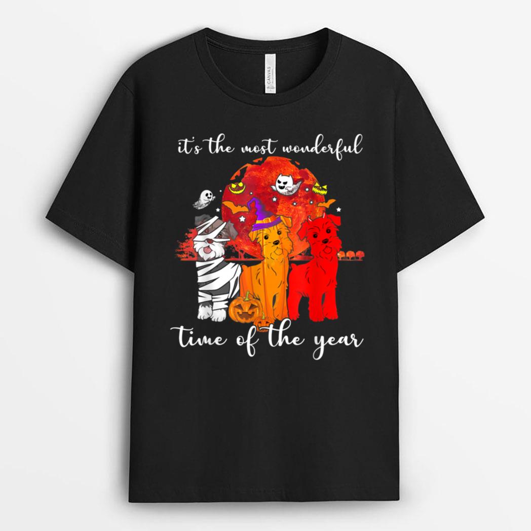 Its The Most Wonderful Time Of The Year Funny Dog Halloween T-Shirt