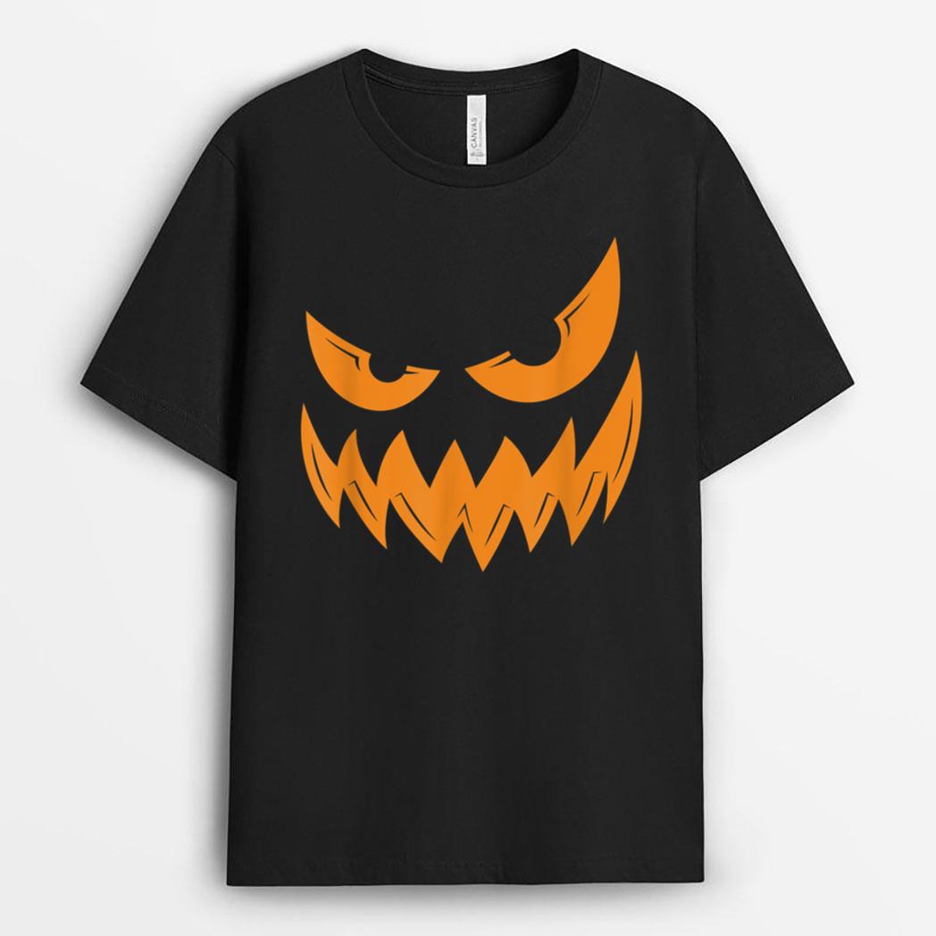 Jack O Lantern Halloween Costume Halloween Pumpkin Face T-Shirt
